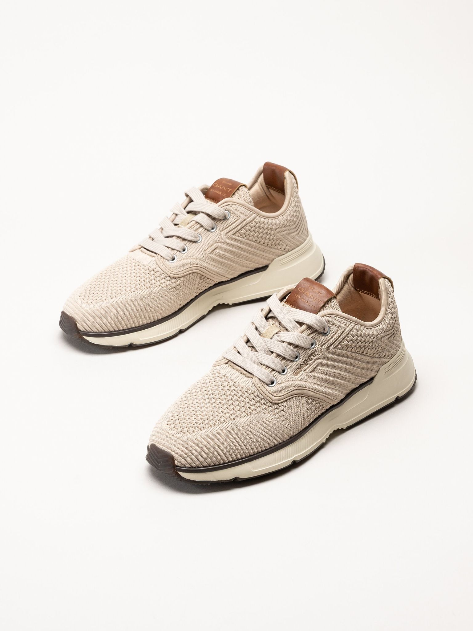 Gant Footwear - Beeker - Beige sneakers i mesh