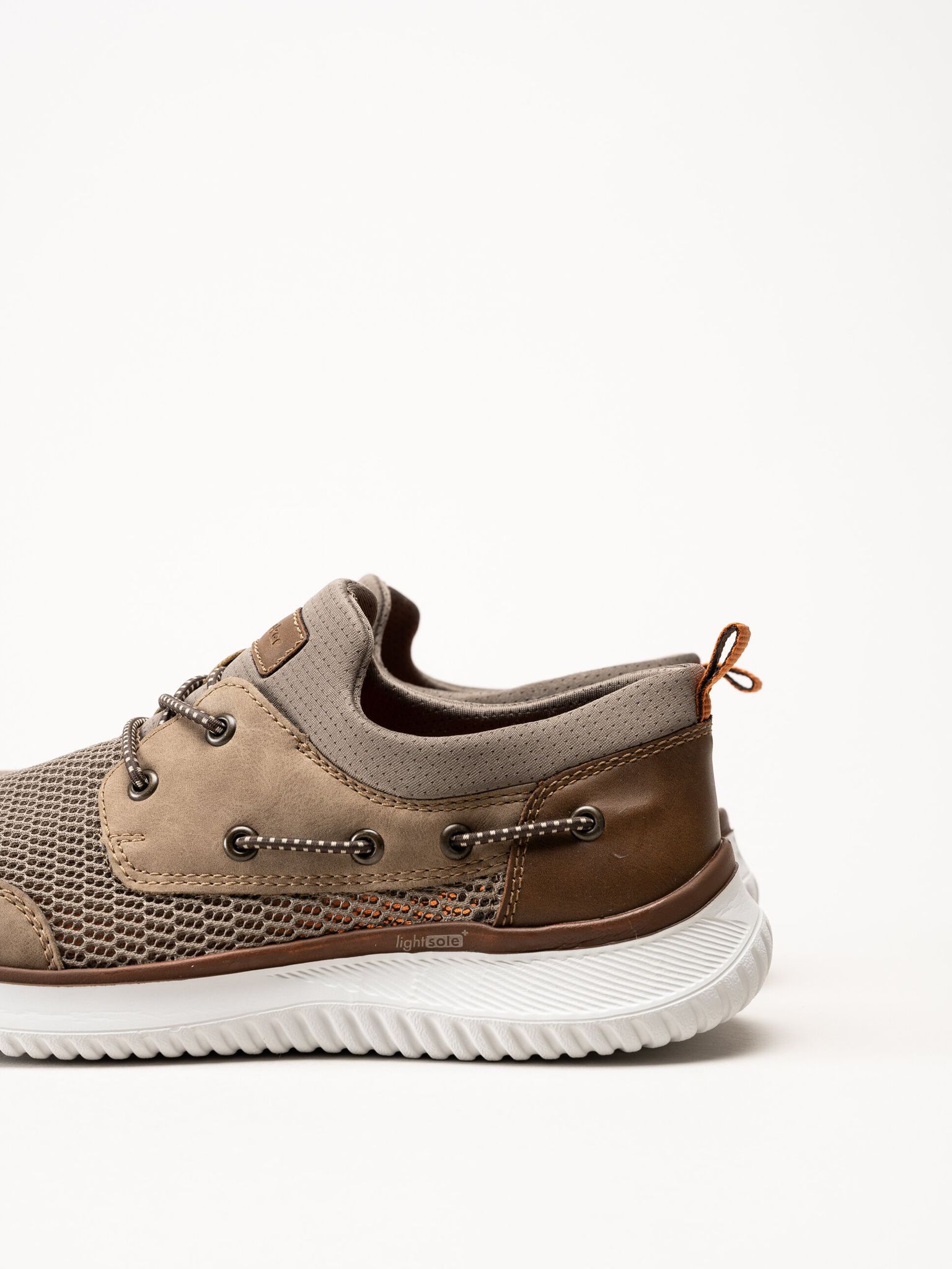 Rieker - Beige sneakers i textil