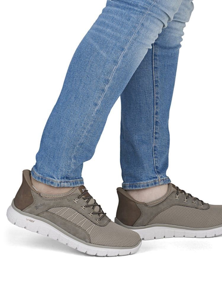 Rieker - Beige slip on sneakers