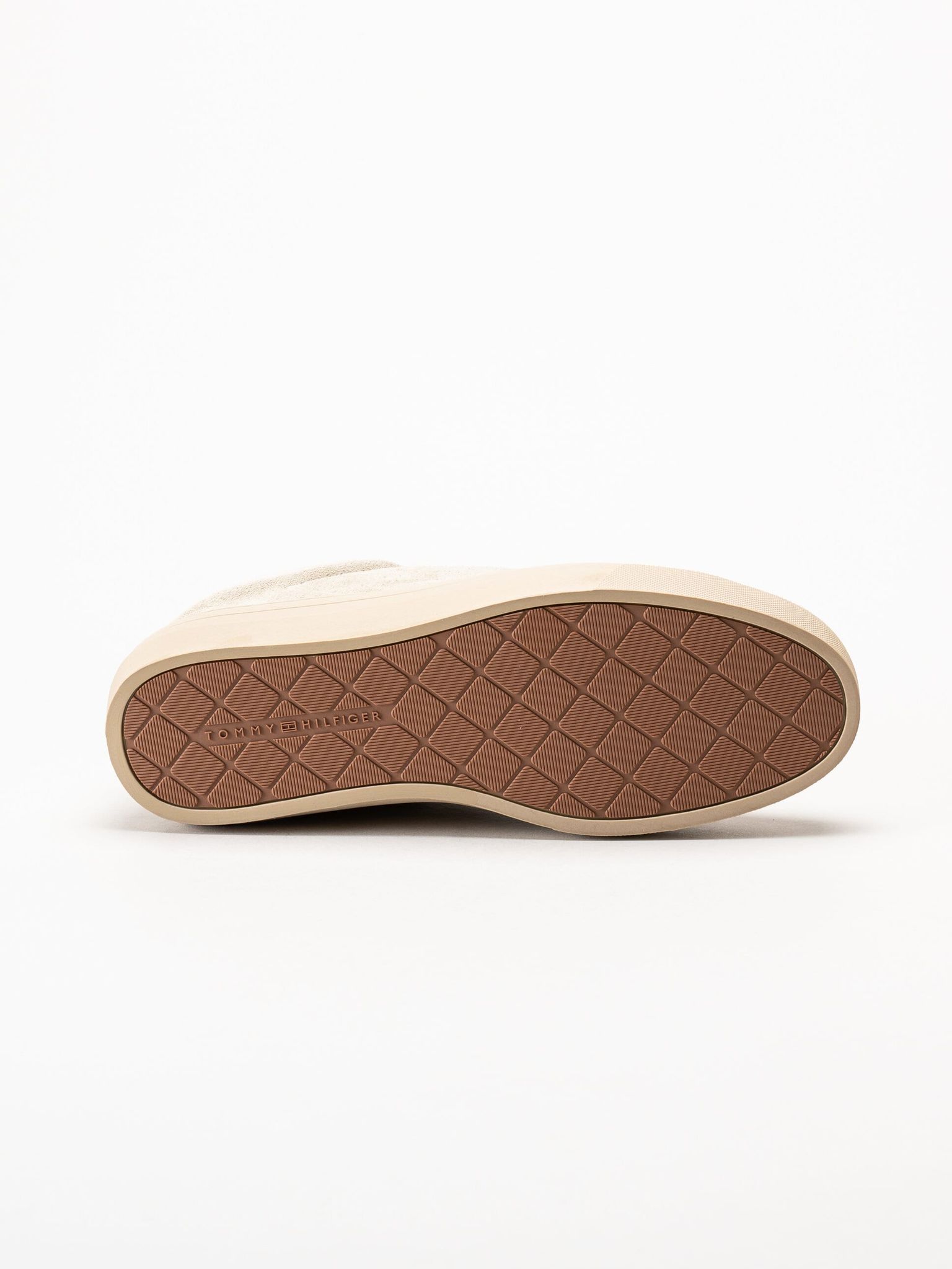 Tommy Hilfiger - Park Premium Suede - Beige sneakers i mocka
