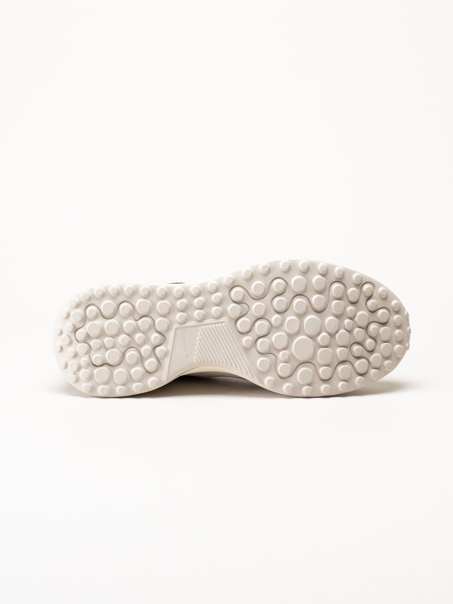 Tamaris - Beige sneakers i mocka