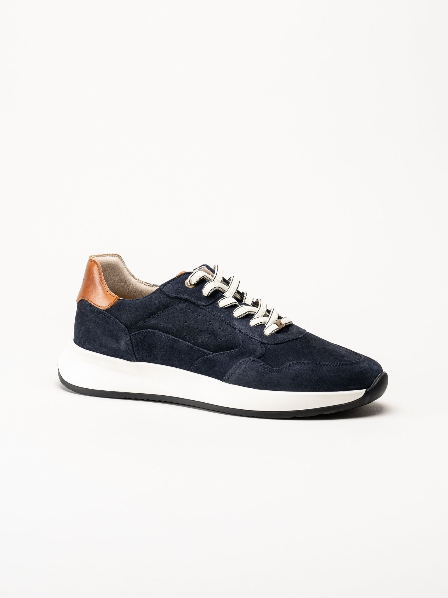 Ambitious - Marinblå sneakers i mocka och skinn