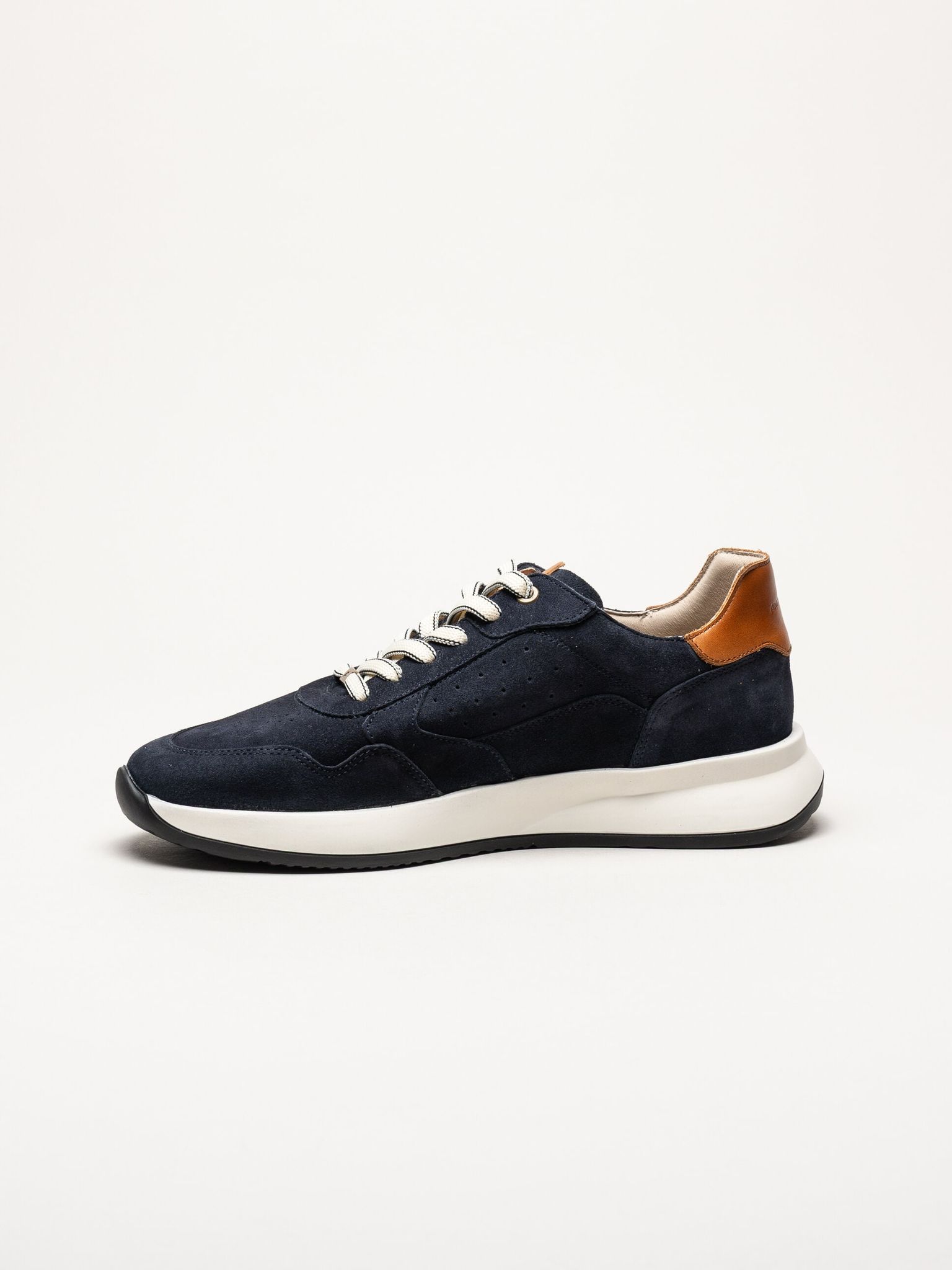 Ambitious - Marinblå sneakers i mocka och skinn