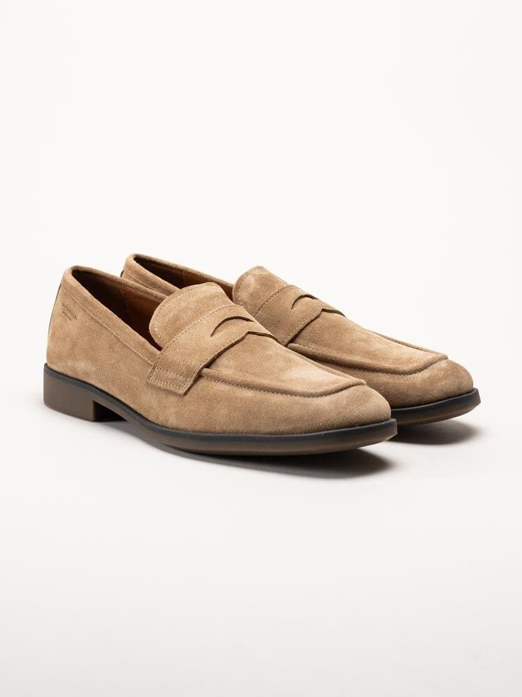 Vagabond - Troy - Beige loafers i mocka