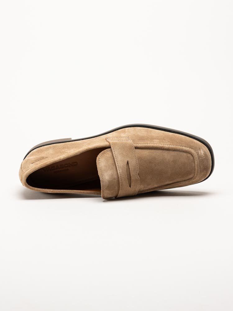 Vagabond - Troy - Beige loafers i mocka