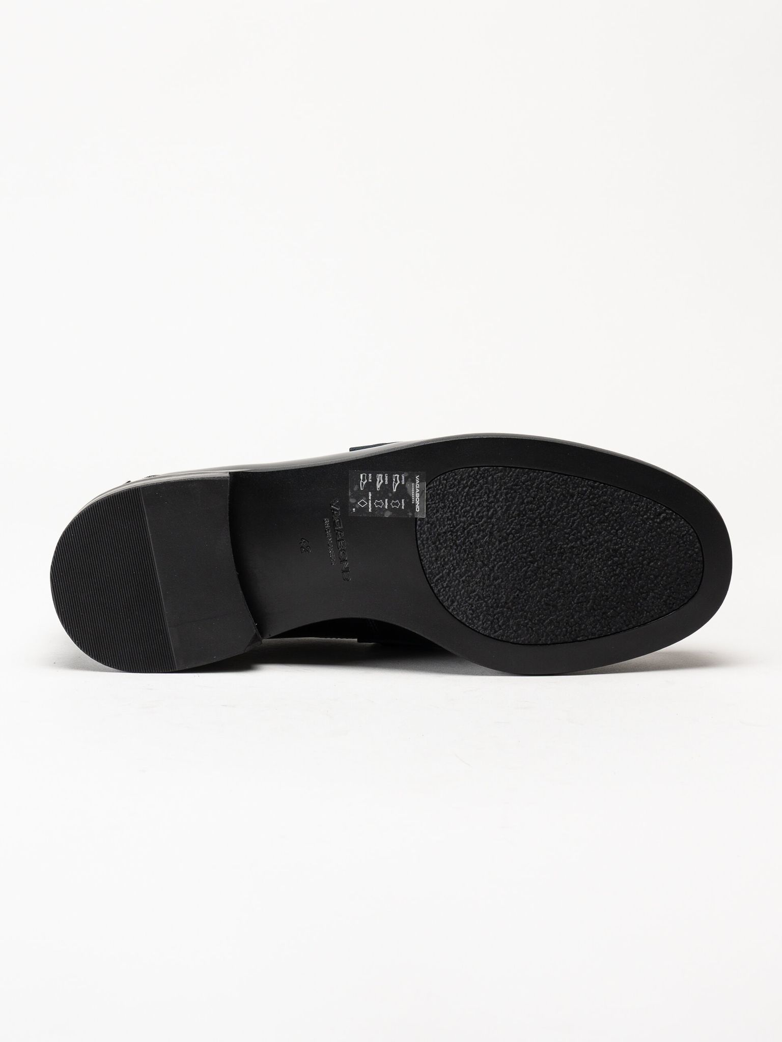 Vagabond - Steven - Svarta loafers i polido