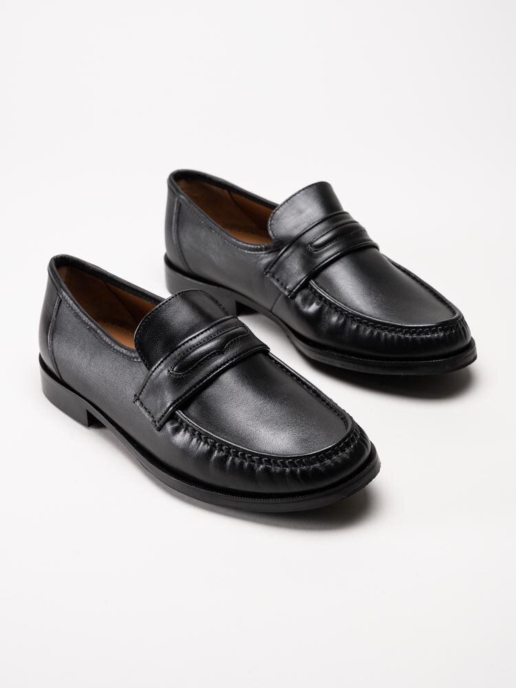 Marco Bossi - Svarta loafers i skinn