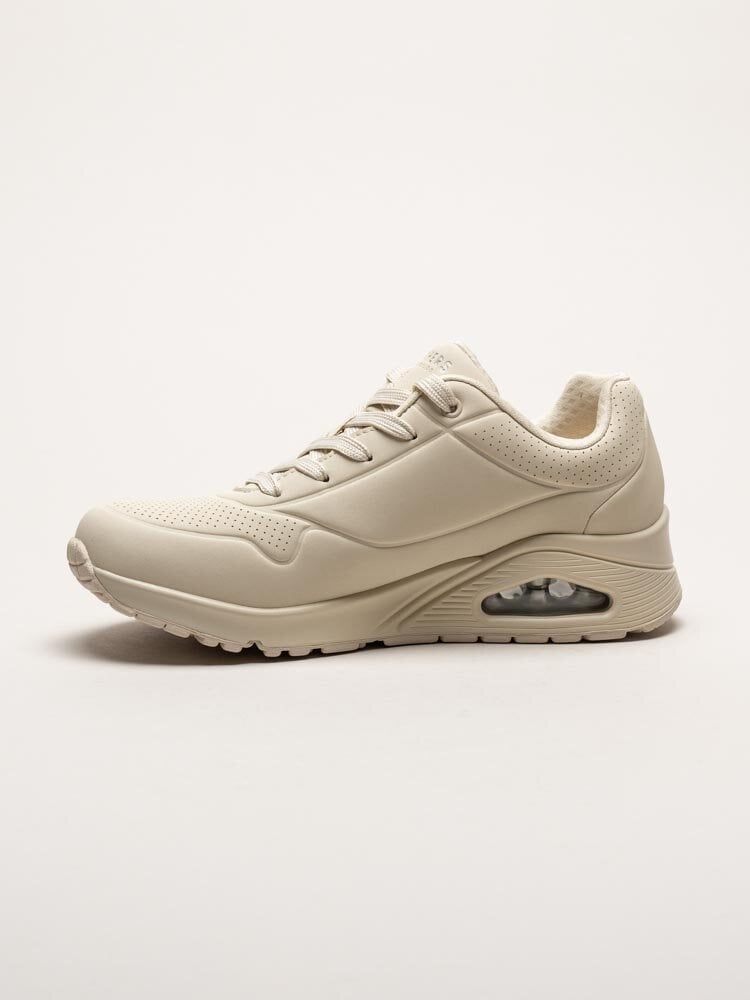 Skechers - Uno - Stand On Air - Off white sneakers i skinnimitation
