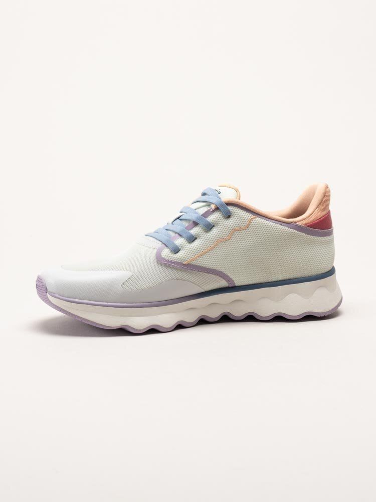 Tamaris - Ljusgröna sportiga sneakers i textil