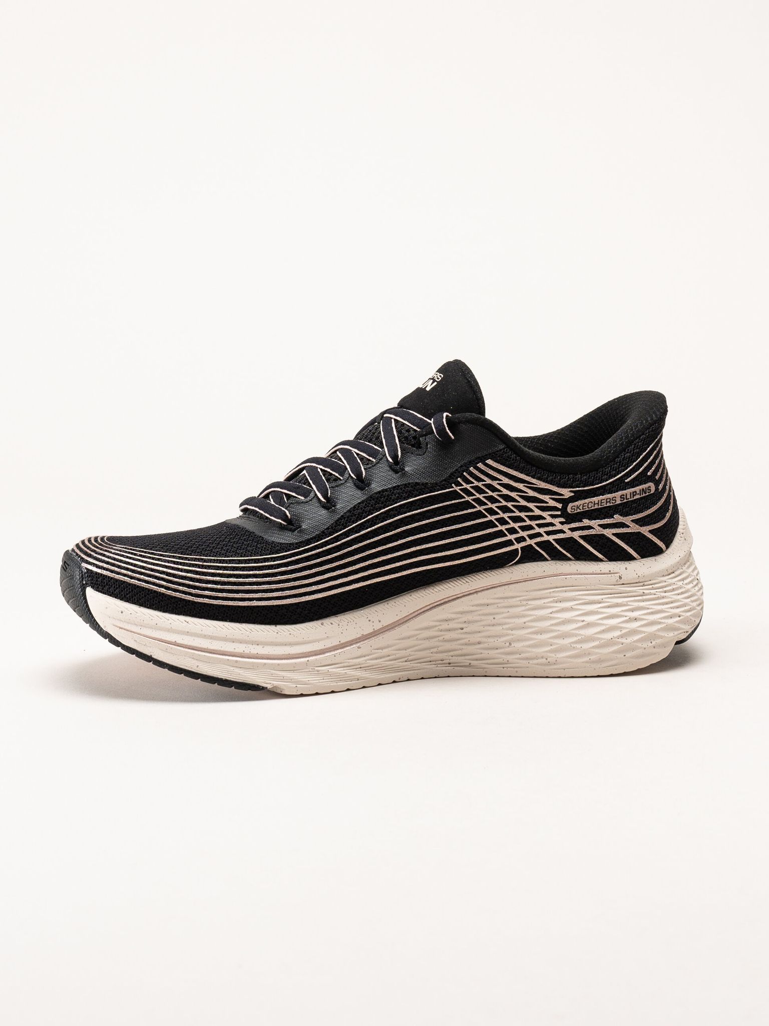 Skechers - Slip-Ins Max Cushioning Elite - Svarta slip-ins sportskor