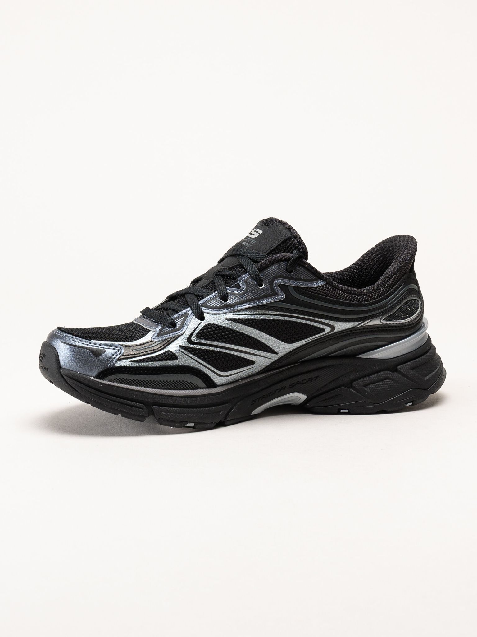 Skechers - Slip-Ins Stamina Sport - Svarta slip-ins sportskor