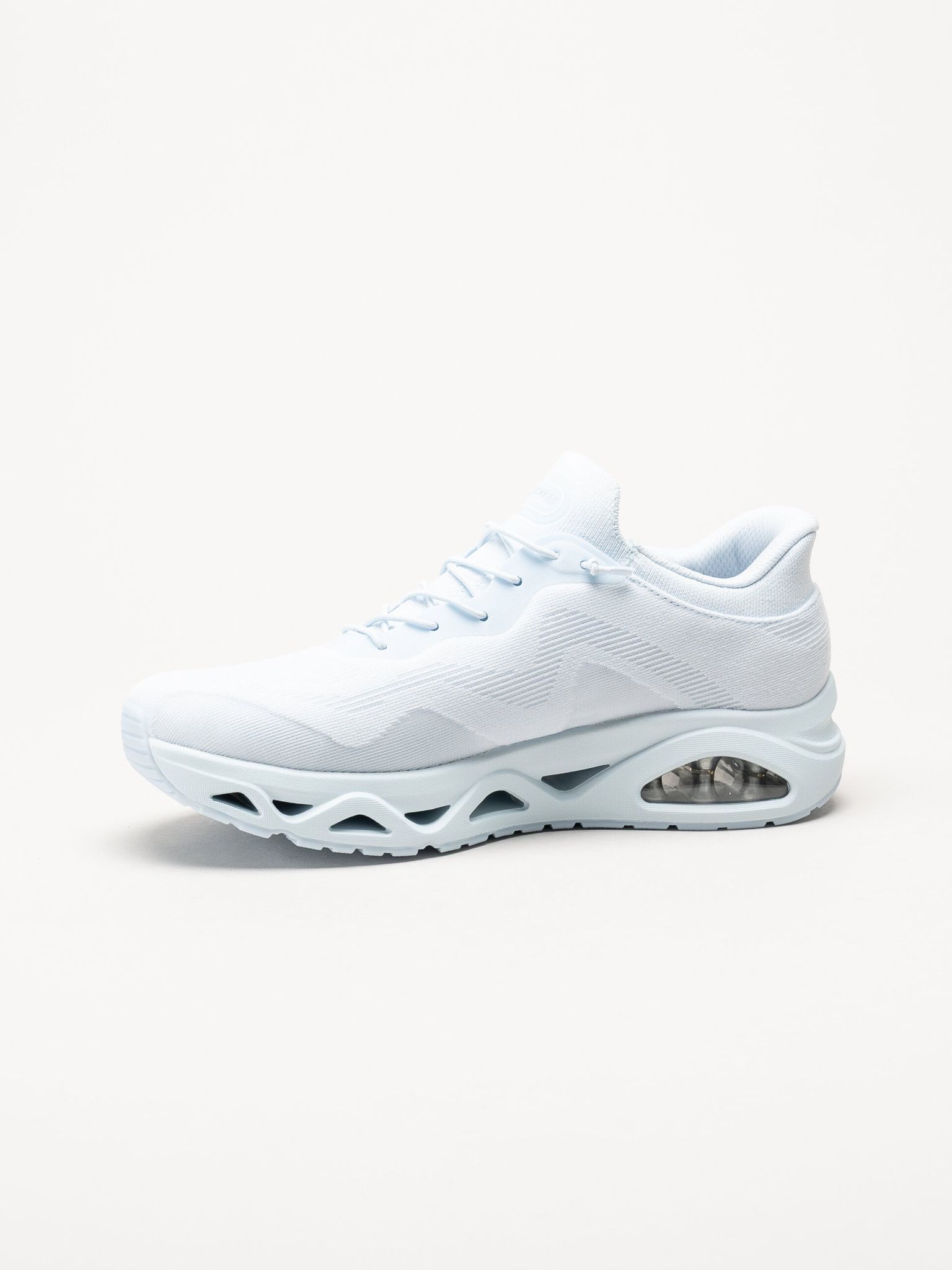 Skechers - Uno Glide Step - Ljusblå slip-ins sneakers i mesh