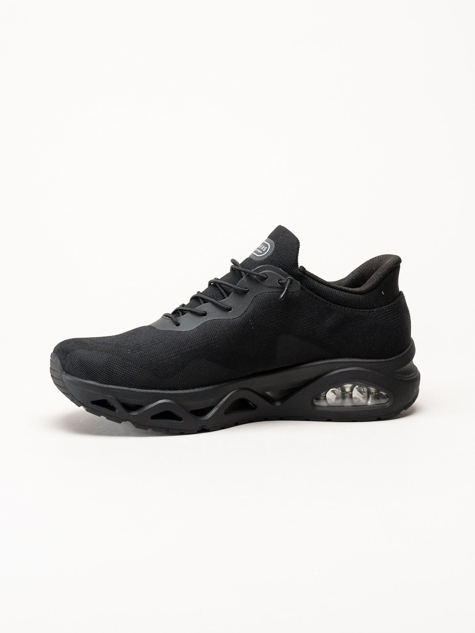 Skechers - Uno Glide Step - Svarta slip-ins sneakers i mesh