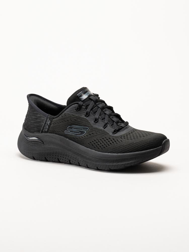 Skechers - Arch Fit 2.0 - Svarta slip-ins sneakers i mesh