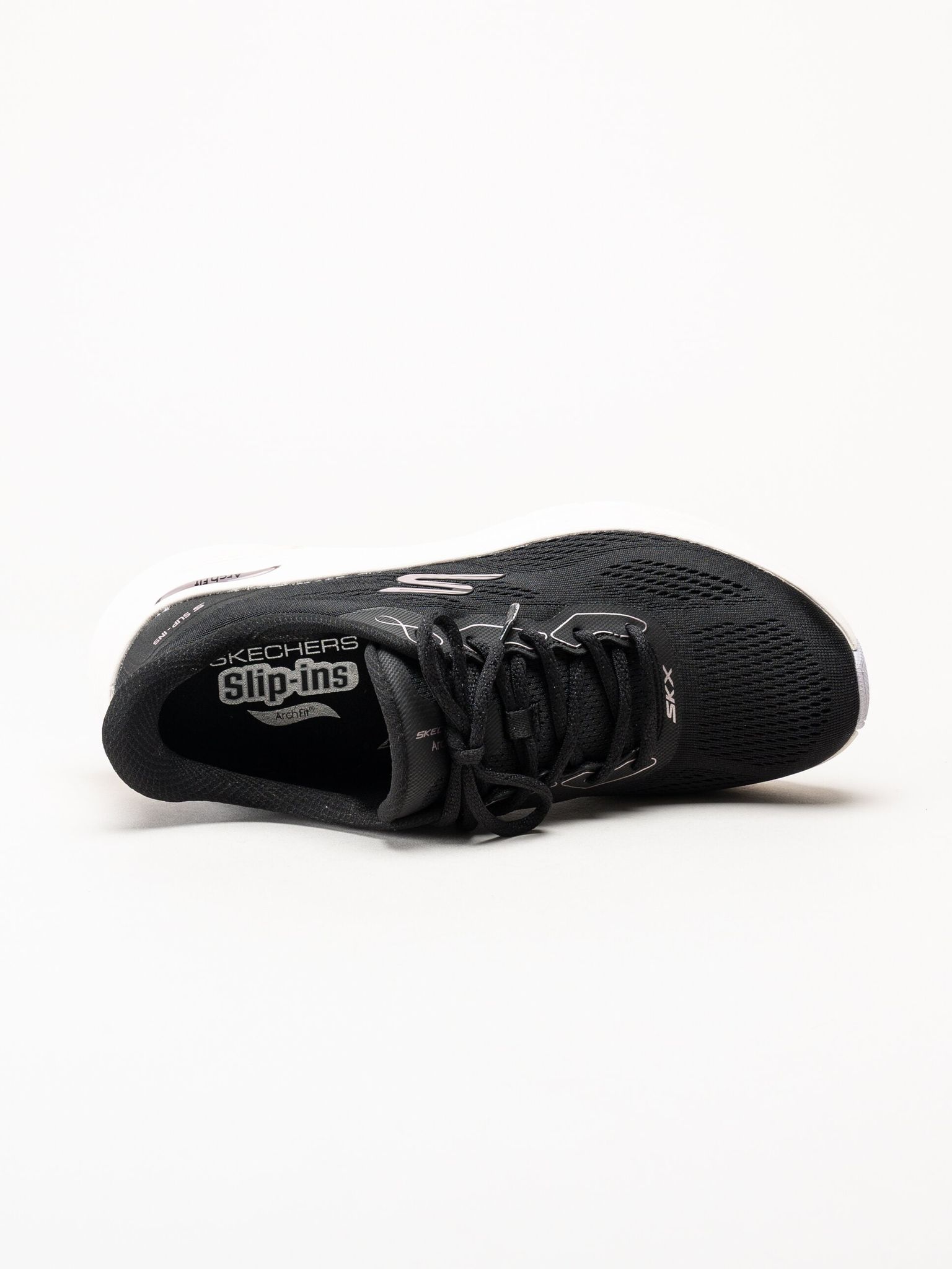Skechers - Arch Fit 2.0 - Svarta slip-ins sneakers i mesh