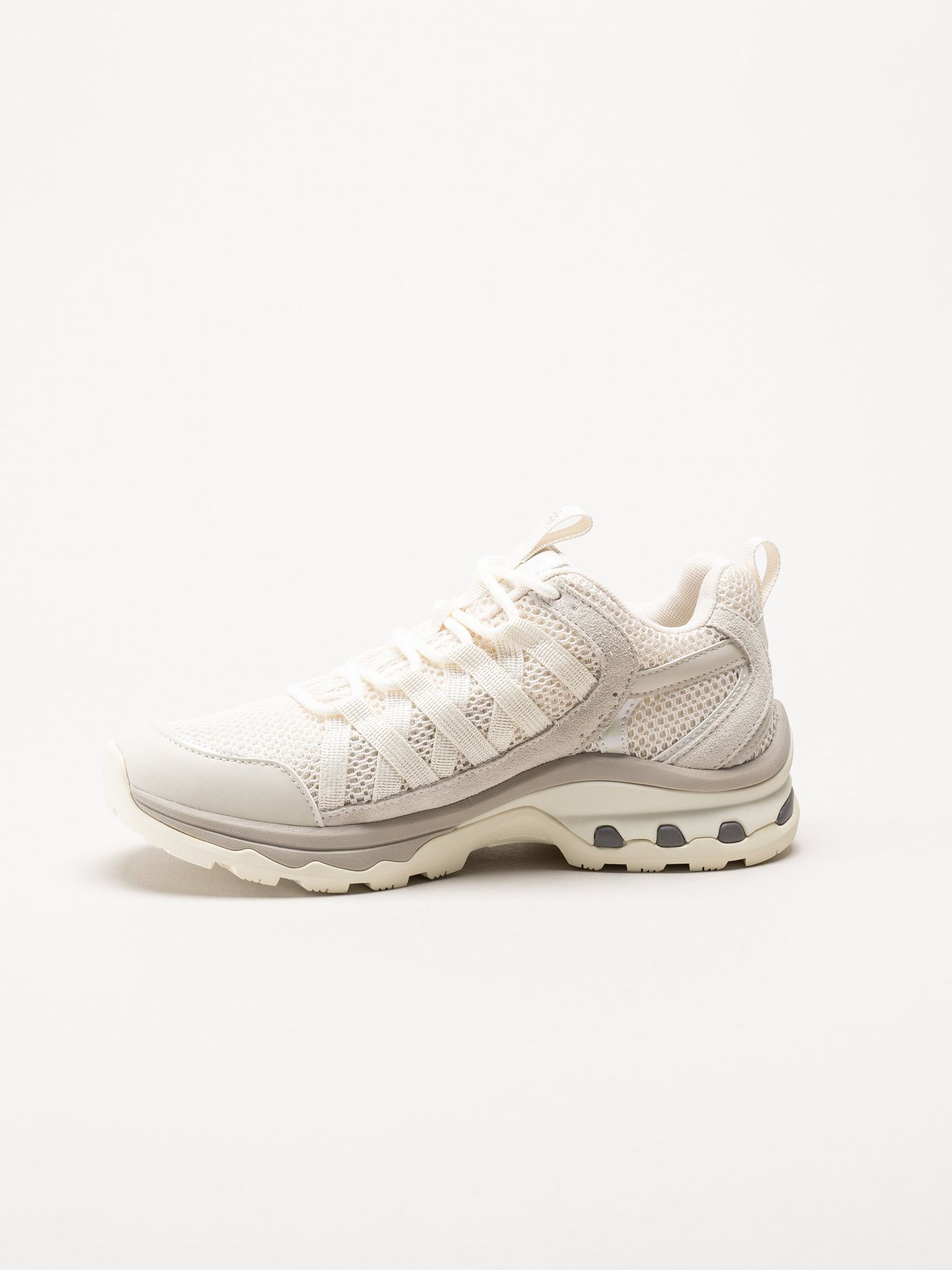 Green Comfort - London sneaker - Vita sneakers i mocka och mesh