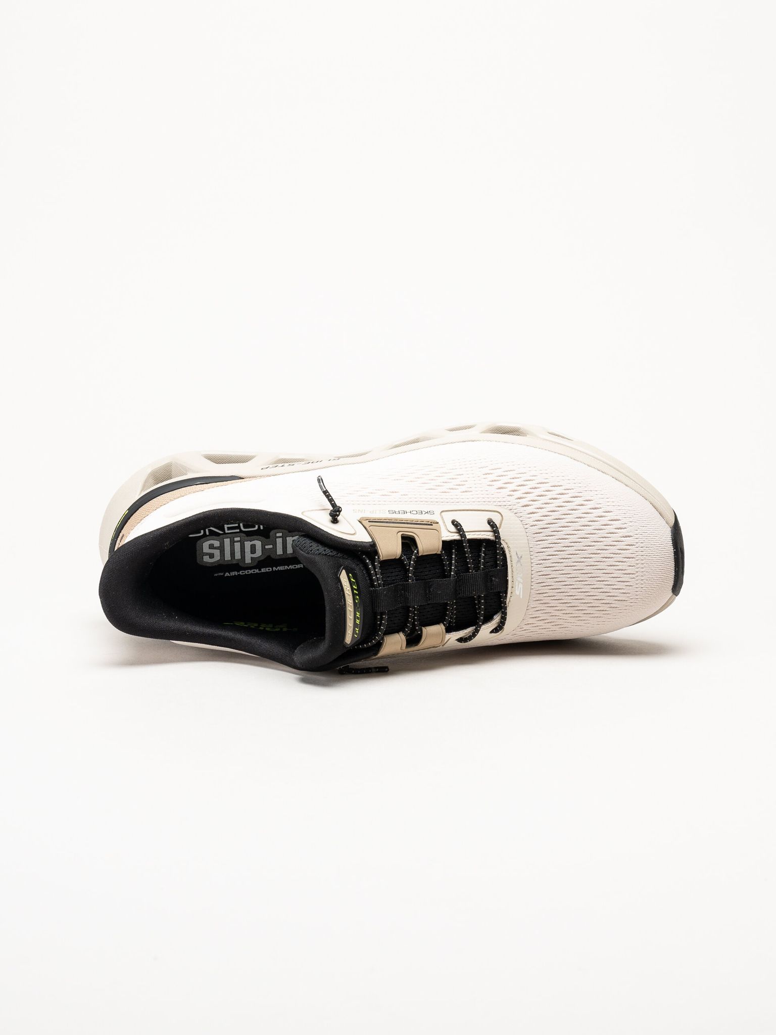 Skechers - Glide Step Altus - Beige slip-ins sneakers i mesh