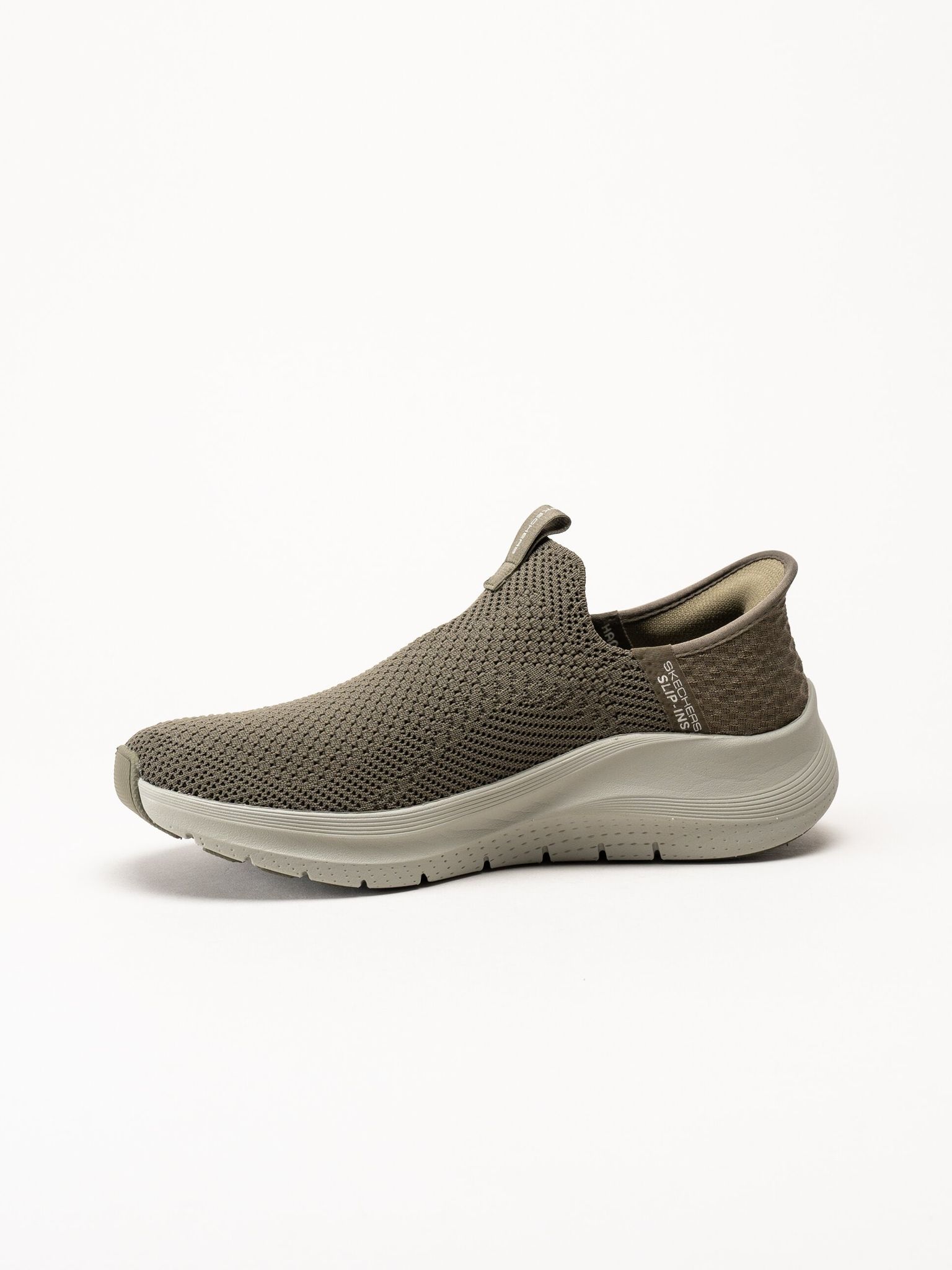 Skechers - Arch Fit 2.0 Crayn - Gröna slip-ins sneakers i mesh