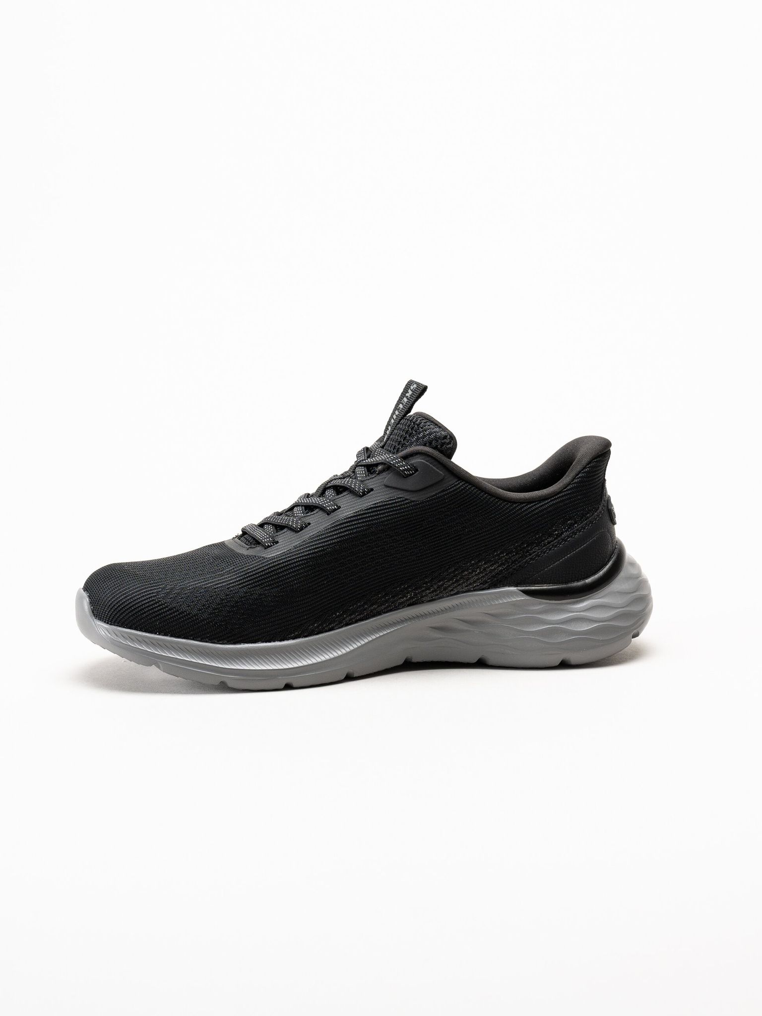 Skechers - Slip-Ins Garner - Svarta slip-ins sneakers i mesh