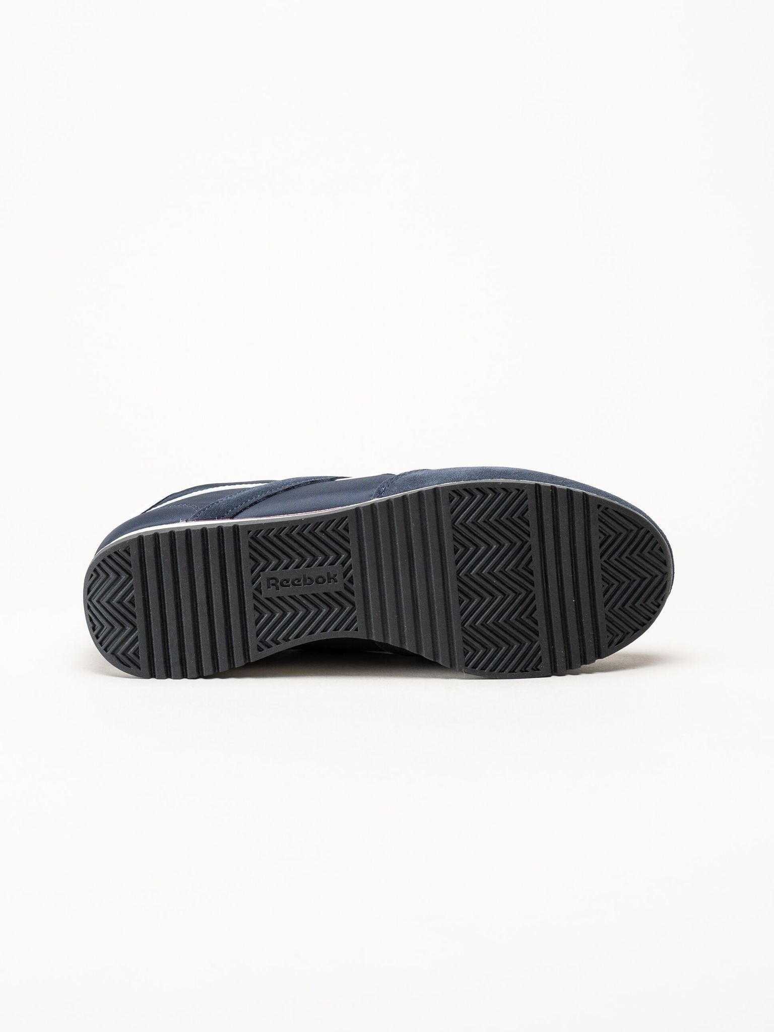 Reebok - World 70 - Mörkblå sneakers i mocka och textil