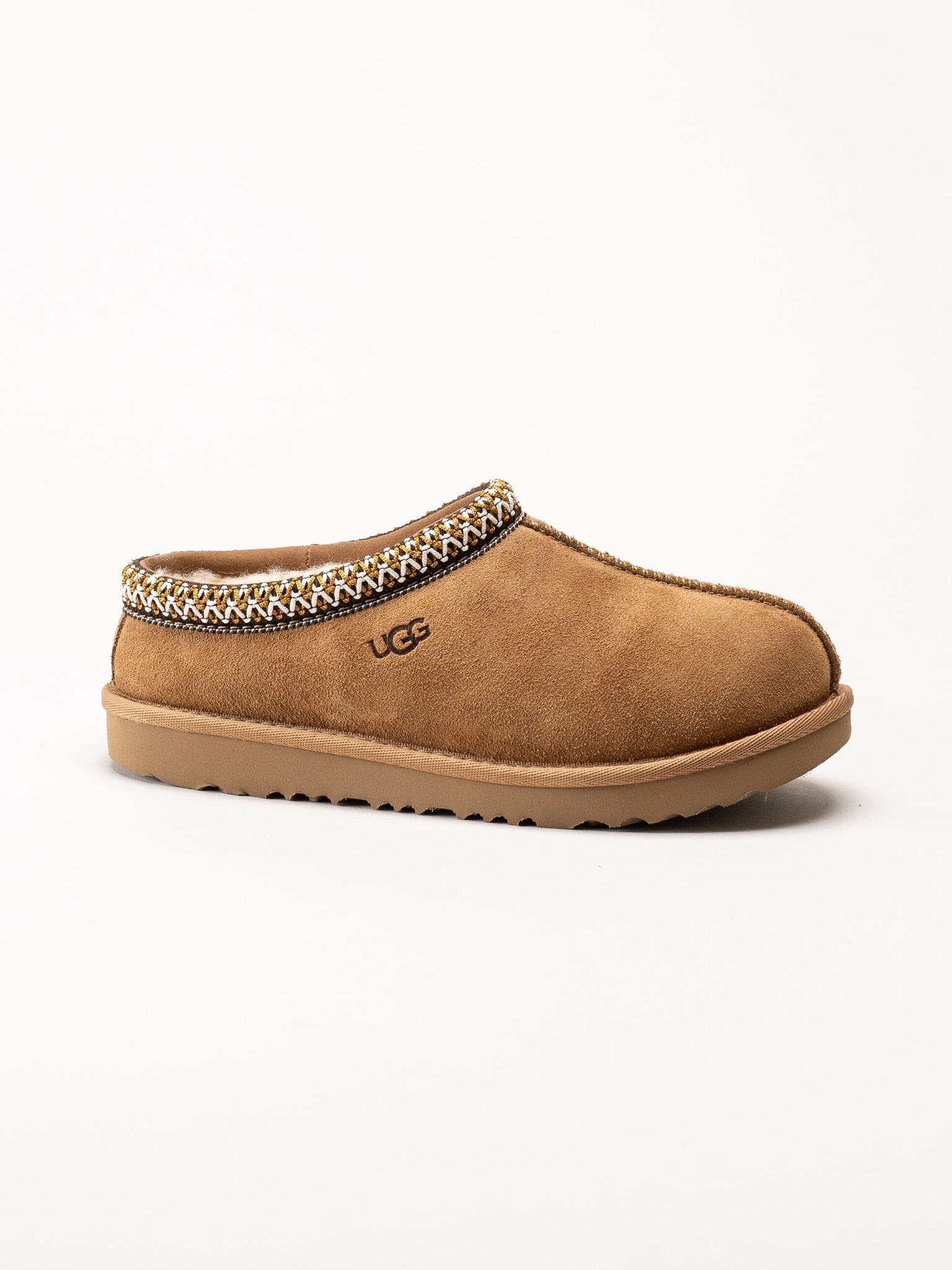 UGG - K Tasman II - Ljusbruna ullfodrade tofflor i mocka