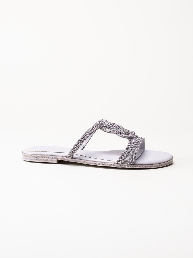 Tamaris - Lila sandaler med glitterremmar
