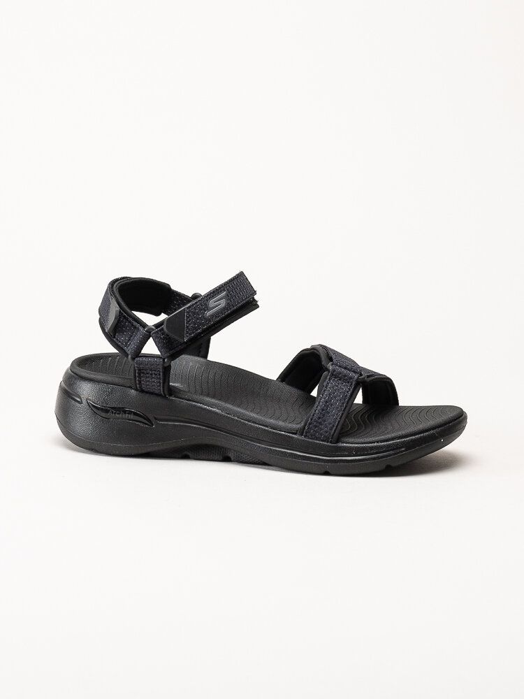 Skechers - GoWalk Arch Fit Sandal - Svarta sportiga sandaler i textil