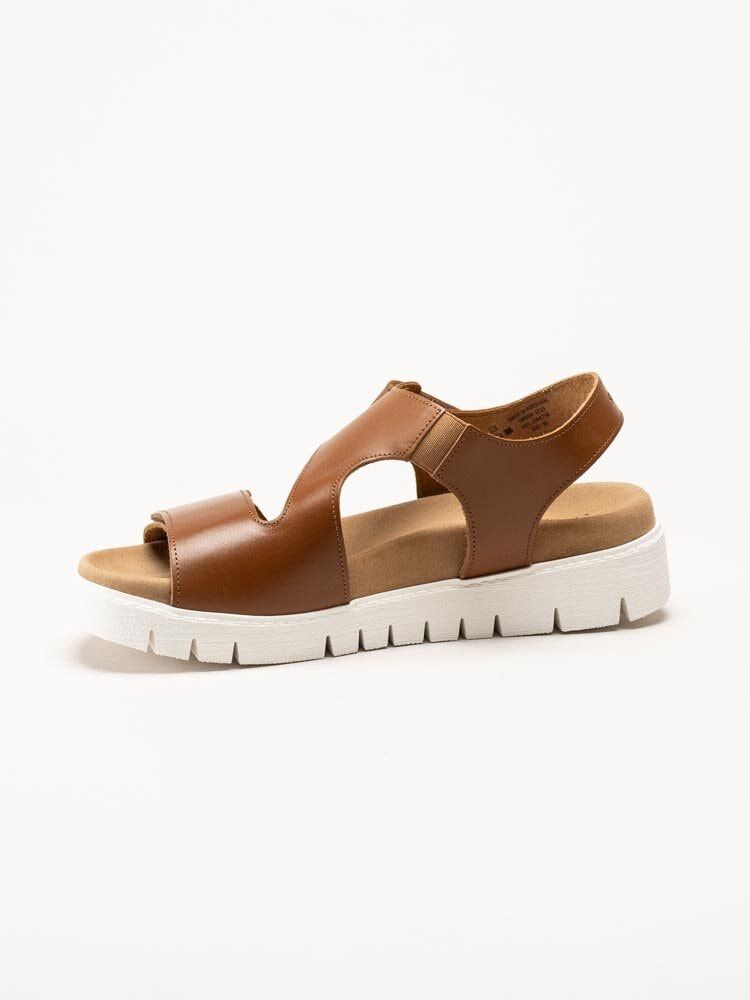 Gabriela - Bruna sandaler i skinn