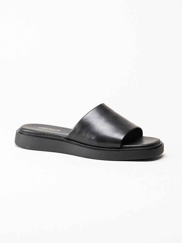 Vagabond - Connie - Svarta slip in tofflor i skinn