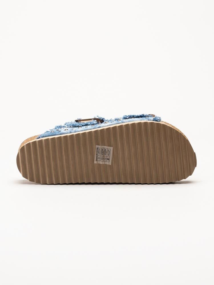 Colors of California - Blå Bio-sandaler i jeans med strass