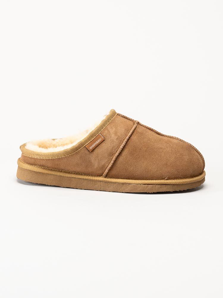 Shepherd - Bobo - Ljusbruna slip in tofflor i mocka