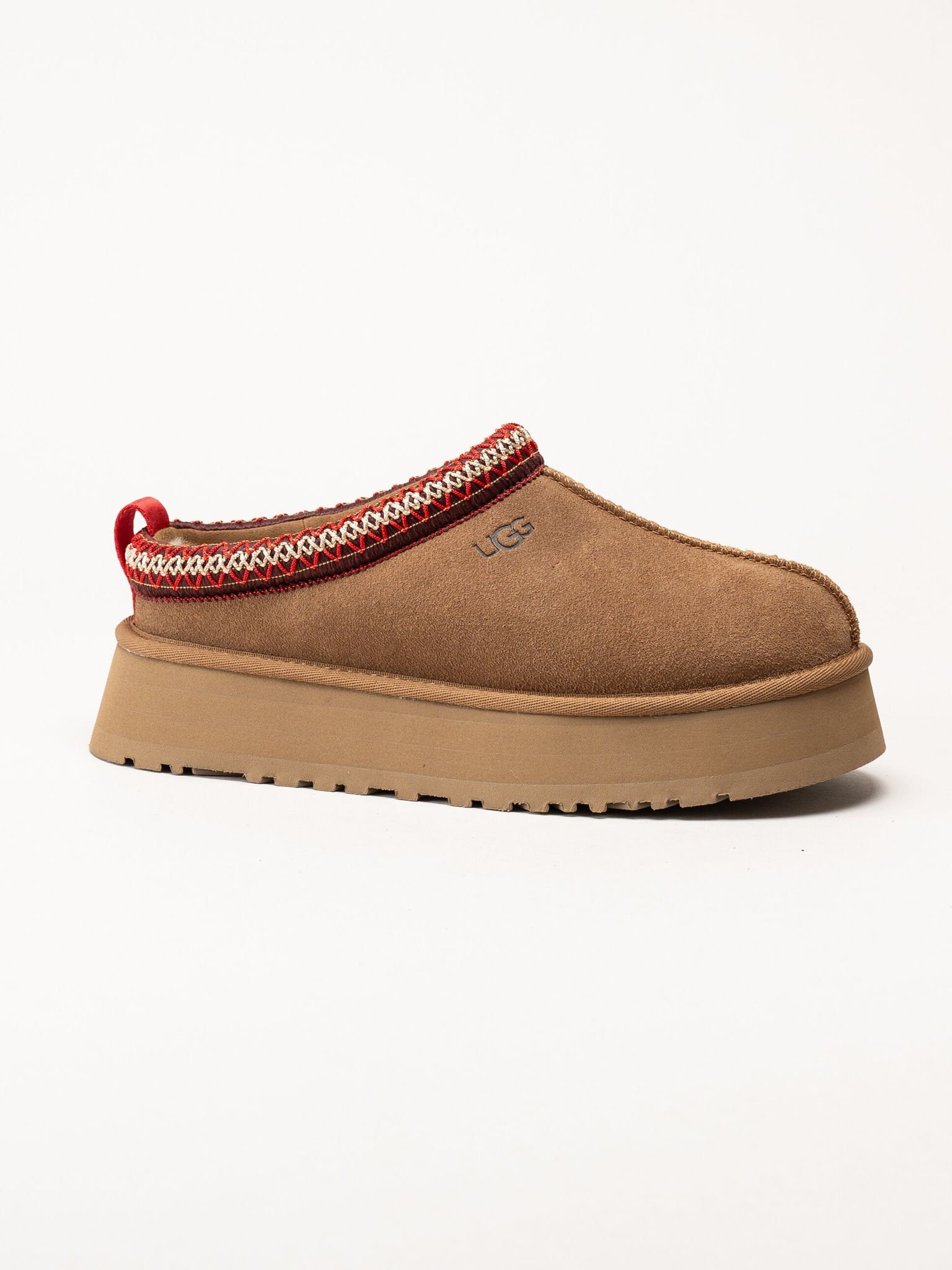 UGG - W Tazz II - Ljusbruna fårskinnsfodrade tofflor i mocka