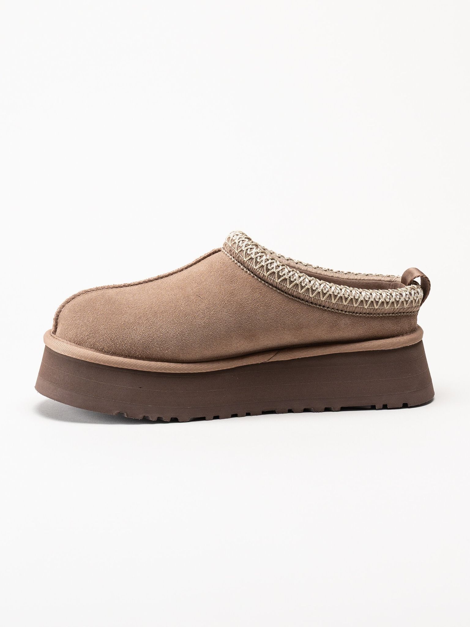 UGG - W Tazz II - Bruna fårskinnsfodrade tofflor i mocka