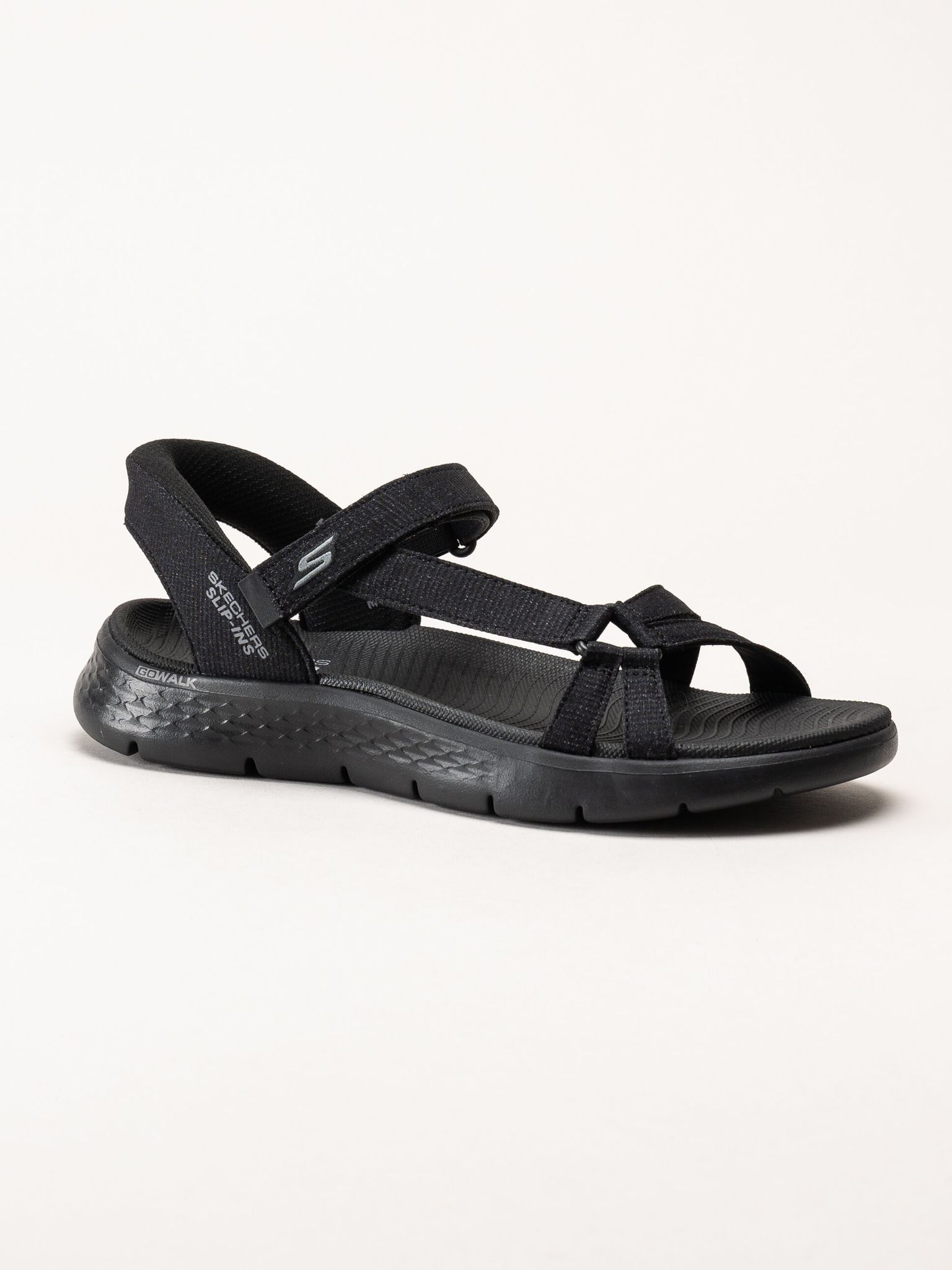 Skechers - Go Walk Flex Sandal - Svarta slip in sandaler