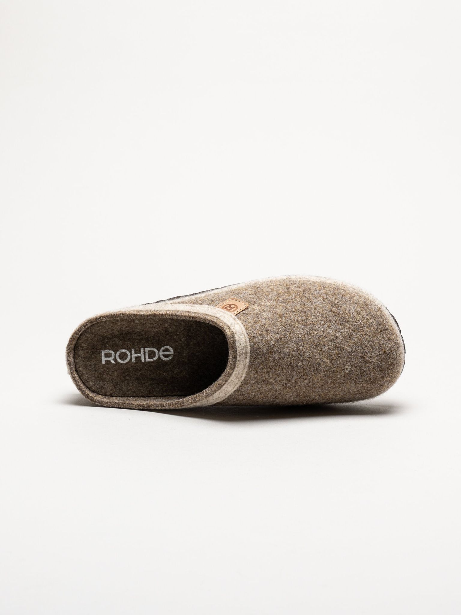 Rohde - D.Meran - Ljusbruna slip in tofflor i ullfilt