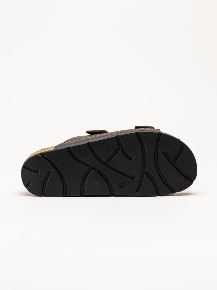 Rohde - H.Soave - Mörkbruna slip in sandaler