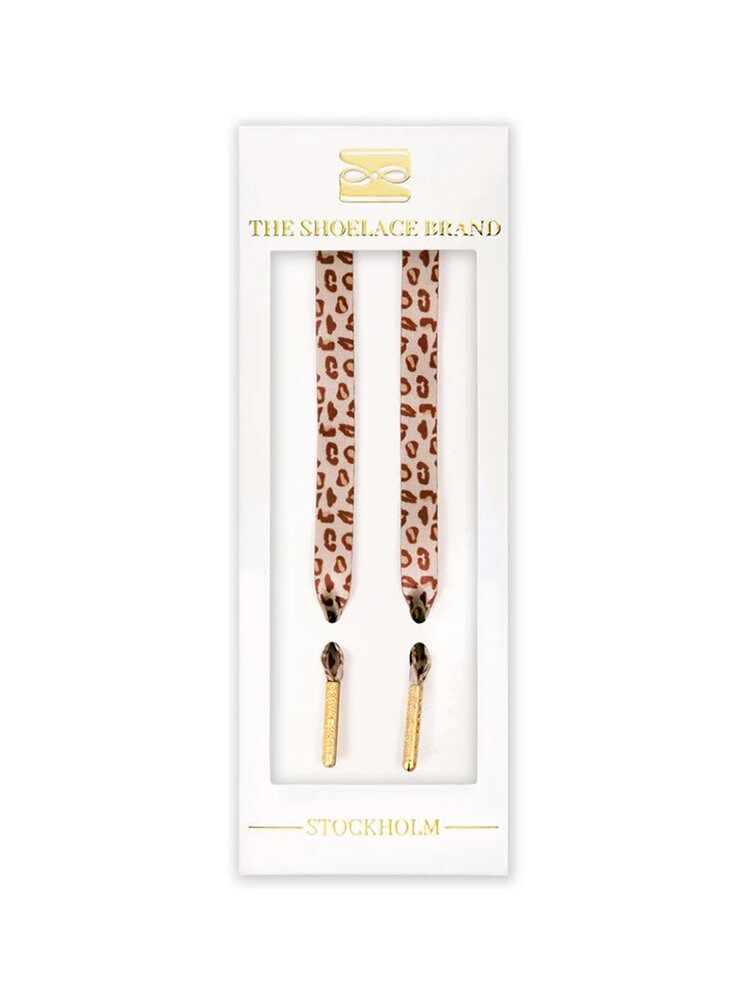 The Shoelace Brand - Leopard Lace - Leopardmönstrade skoband i textil