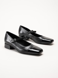 Vagabond - Debbi - Svarta Mary Jane pumps i skinn