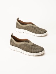 Jana - Gröna slip on skor