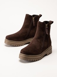 Duffy - Marcellina Tre - Mörkbruna fodrade boots