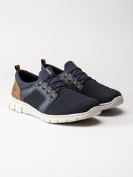 Rieker - Mörkblå sportiga slip on skor