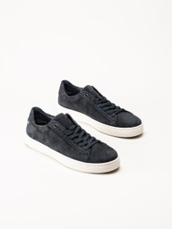 Rieker - Mörkblå sneakers i mocka