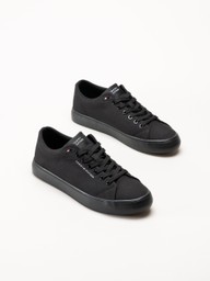 Tommy Hilfiger - Harlem Core II CVS - Svarta låga tygskor