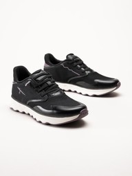 Tamaris - Svarta sportiga sneakers i textil