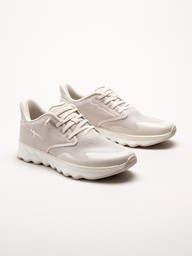 Tamaris - Beige sportiga sneakers i textil