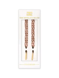 The Shoelace Brand - Leopard Lace - Leopardmönstrade skoband i textil