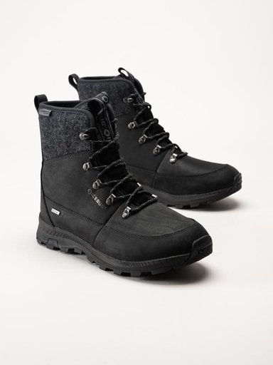 Icebug - Adak Wool Wmns Michelin - Svarta vinterkängor i nubuck