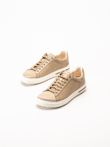 Birkenstock - Bend Low - Beige sneakers i skinn