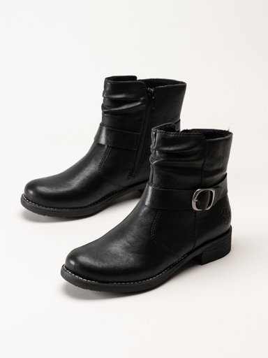Rieker - Svarta varmfodrade boots