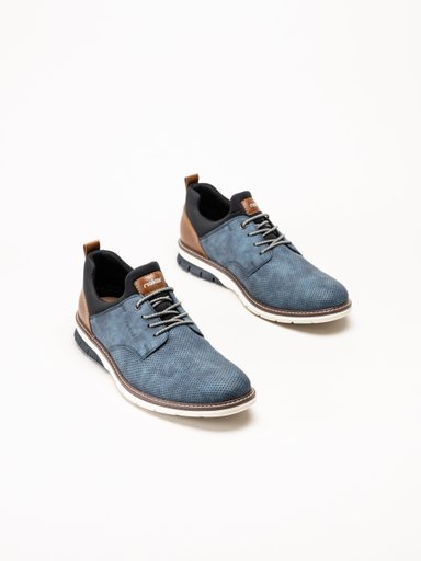 Rieker - Ljusblå slip on sneakers
